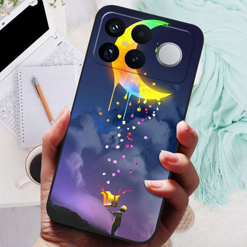 Для Xiaomi Redmi K90 Pro Max Чехол НОВЫЙ ТПУ Силиконовый Противоударный Чехол для телефона с котом Для Redmi K90 Pro Max Funda Печать Мягкий Чехол
