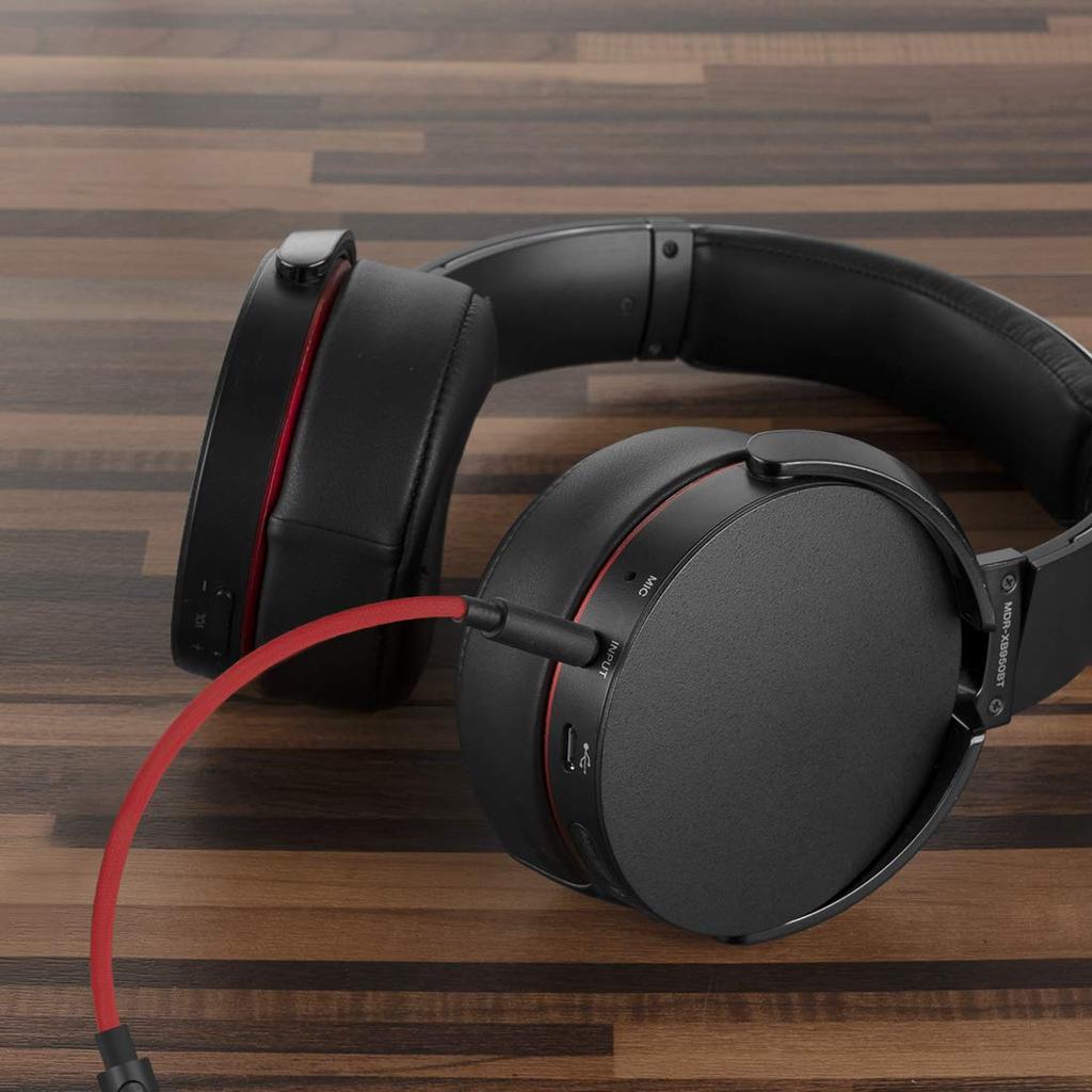 Geekria Cable Compatibility Audio Cord Sony Headphone Fits Inline Mic and Volume Control M WH-ULT900N WH-1000XM5 WH-XB920N WH-XB910N Cable, 3.5mm 1.2