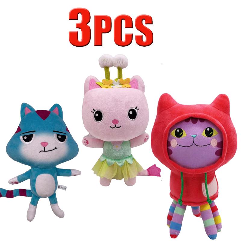 ## in Gabby Dollhouse Plush Toy Mercat Cartoon Stuffed Animals Smiling Cat Car Cat Hug Gaby Girl Dolls Kids Birthday Gifts