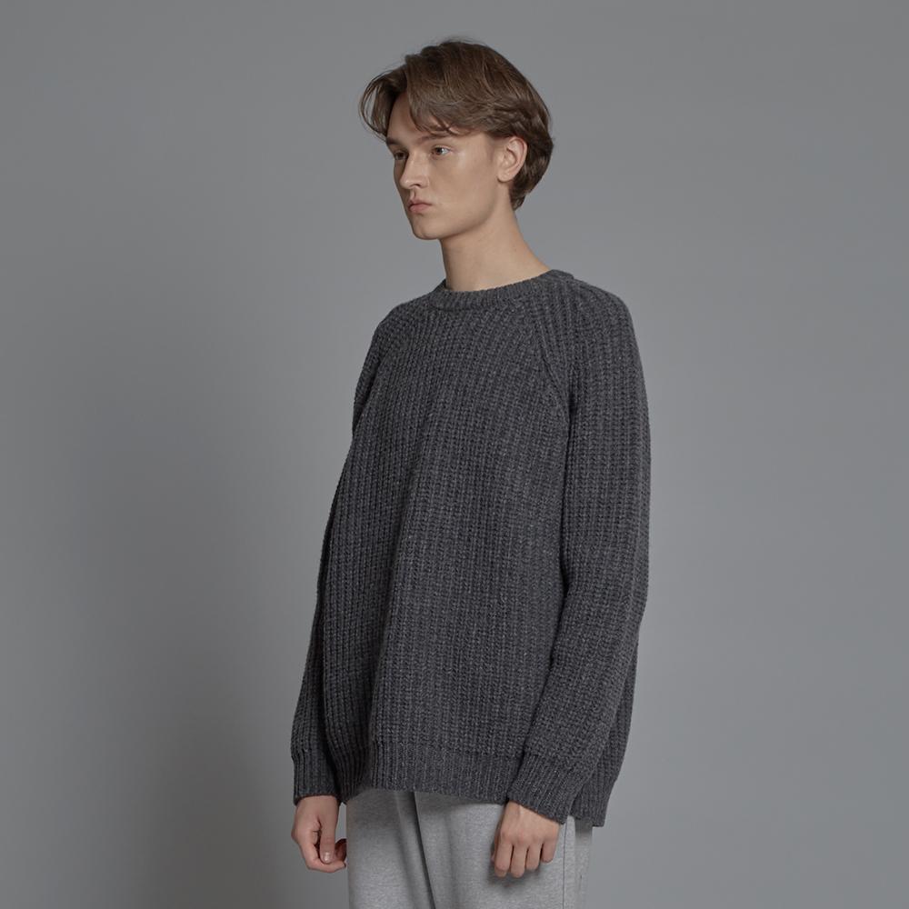 Howeeo 20Fw Вязаный свитер от бабушки – Угольный