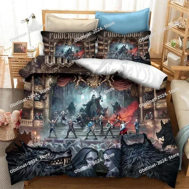 3D Постельное белье Powerwolf Печатный одинарный пододеяльник Покрывало Наволочка Комплекты из 3 предметов Для детей Взрослый Размер