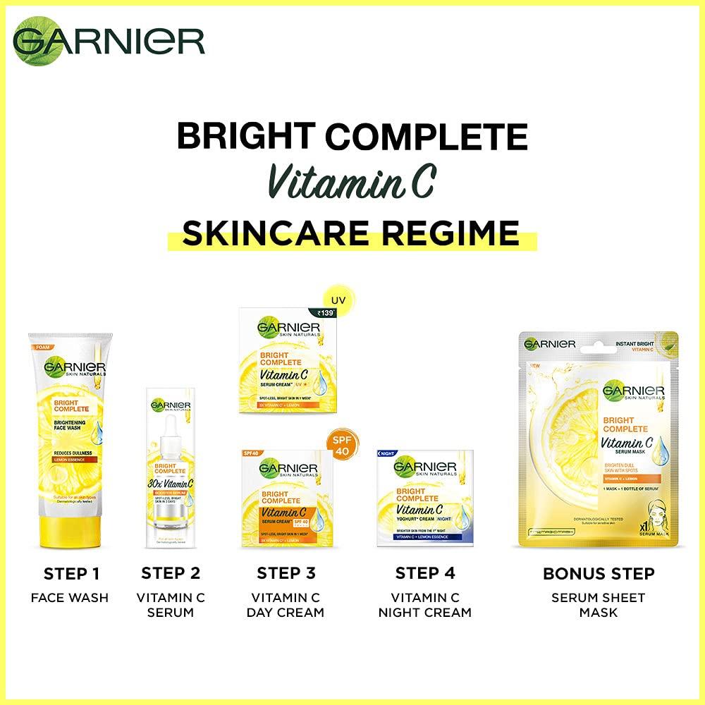 Garnier Крем-сыворотка Bright Complete VITAMIN C SPF40/PA+++, 45 г