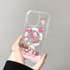 Японский мультфильм Клубника R-Rilakkuma Чехол с беспроводной зарядкой для iPhone 17 Air 16 15 14 13 12 11 Pro Max Акриловая жесткая крышка