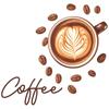 Simple Coffee Cup Coffee Bean Cafe Atmosphere Beautify Decorative Wall Stickers Self-adhesive