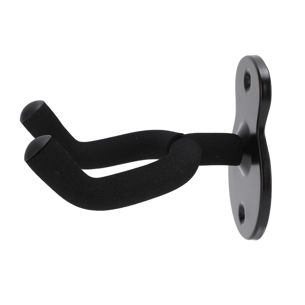 Guitar Wall Mount Hanger Hook Holder Stand Metal Universal for Ukulele Violin Studio RoomMatte Black