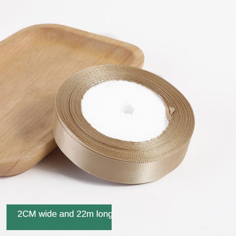 25 ярдов Шампанское Золотая упаковочная лента Лента с бантом Полиэстеровая атласная лента Шелковая лента Жаккардовая тесьма Автомобильная лента Атласная лента