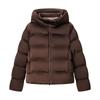 Womens Short Padded Cotton Coat Stand Collar With Fur Pocket Winter Warm Outerwear