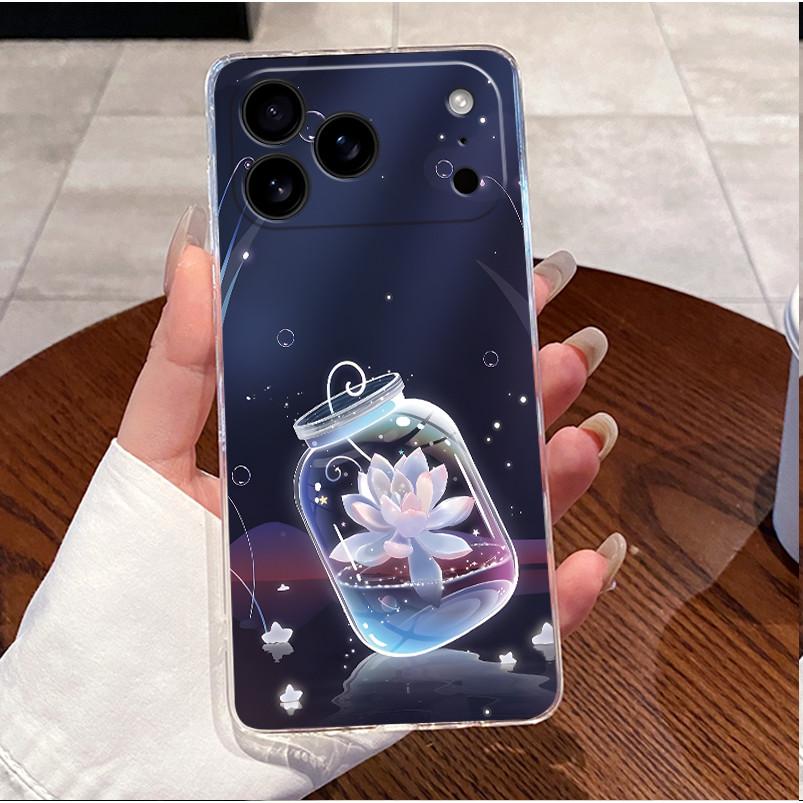 Для чехла iPhone 17 Pro Max iphone17 Прозрачный Люксовый Милый Чехол с Кроликом Любовь Мягкий Силиконовый Чехол для Телефона Для iPhone 17Pro Max Air Fundas