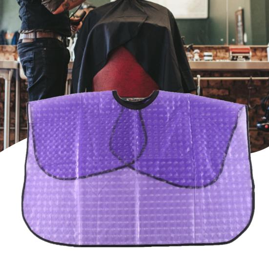 Yousheng Haircut Cape Waterproof Reusable Eco-friendly Multipurpose Easy-wearing Anti-static Plastic Non-Slip Hair Cutting Cape Barber Shawl for Salon