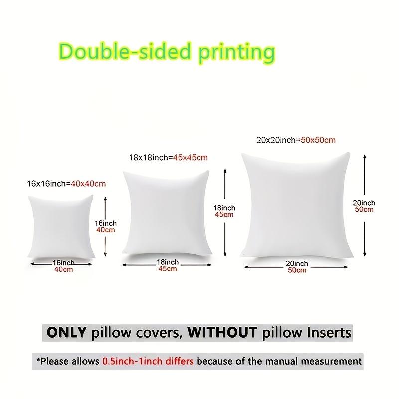 4pcs Watercolor Ocean Theme Pillow Covers with Shell and Starfish Pattern, Fresh Artistic Cushion Covers in Three Sizes, Dou'ble-Sided Print, Zipper C