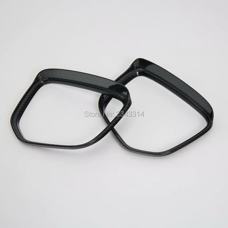 For Mitsubishi Outlander 2016-2018 Car Rearview Mirror Covers Rain Eyebrow Frame Board Rainproof Protection Car Accessories