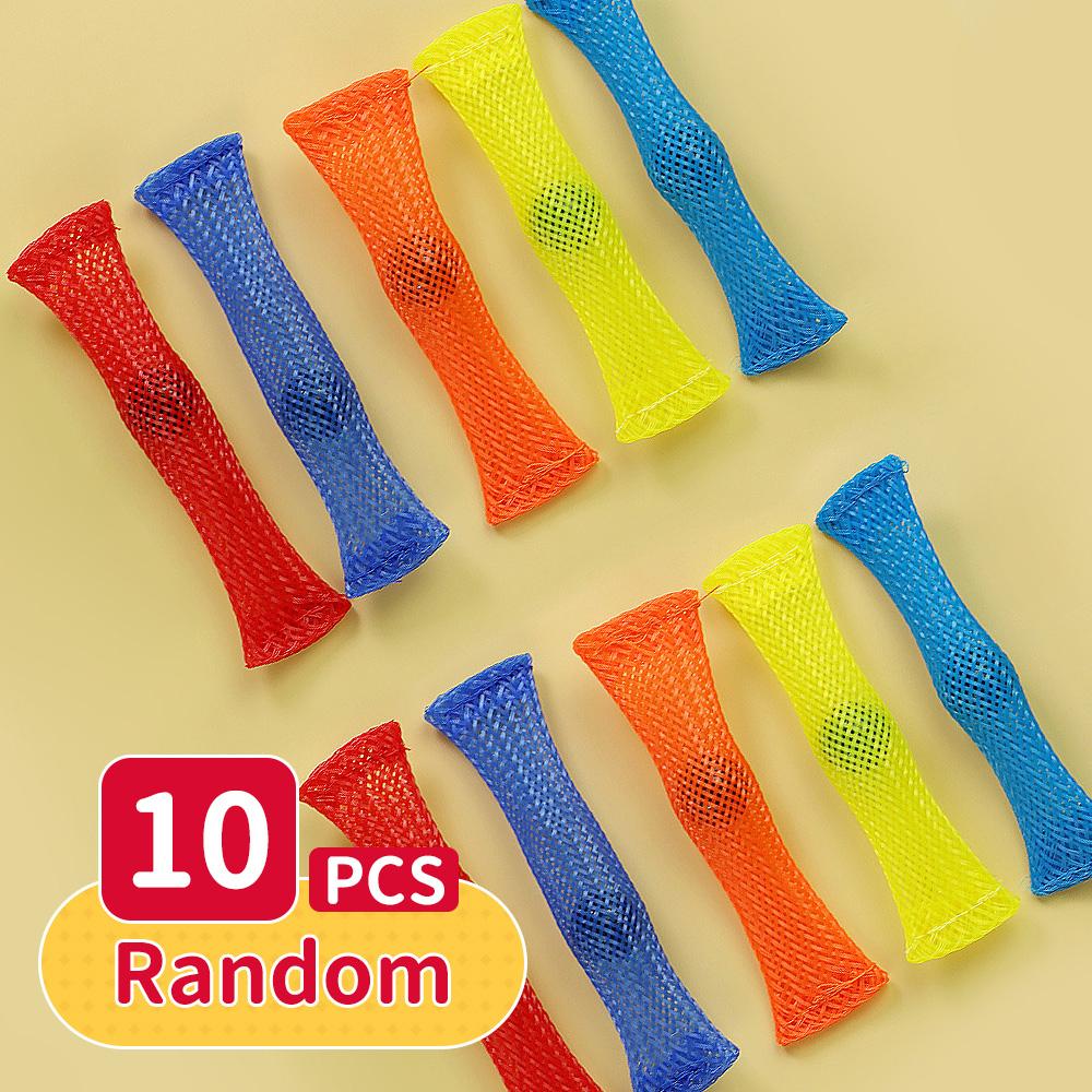 Сквиши Игрушки-антистресс Сенсорные Игрушки для Детей с Аутизмом и Тревогой Сенсорный Реливер Игрушки-Сжималки из Термоусадочной Трубки для Взрослых Игрушки-Горошины