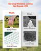 Farm Fence, 1.2 x 25 m, 2 x 4 in Mesh 2.1mm Galvanized Steel Wire Fencing for Cattle, Hog & Sheep, Heavy Duty Vinyl Coated Livestock Fence for Animal