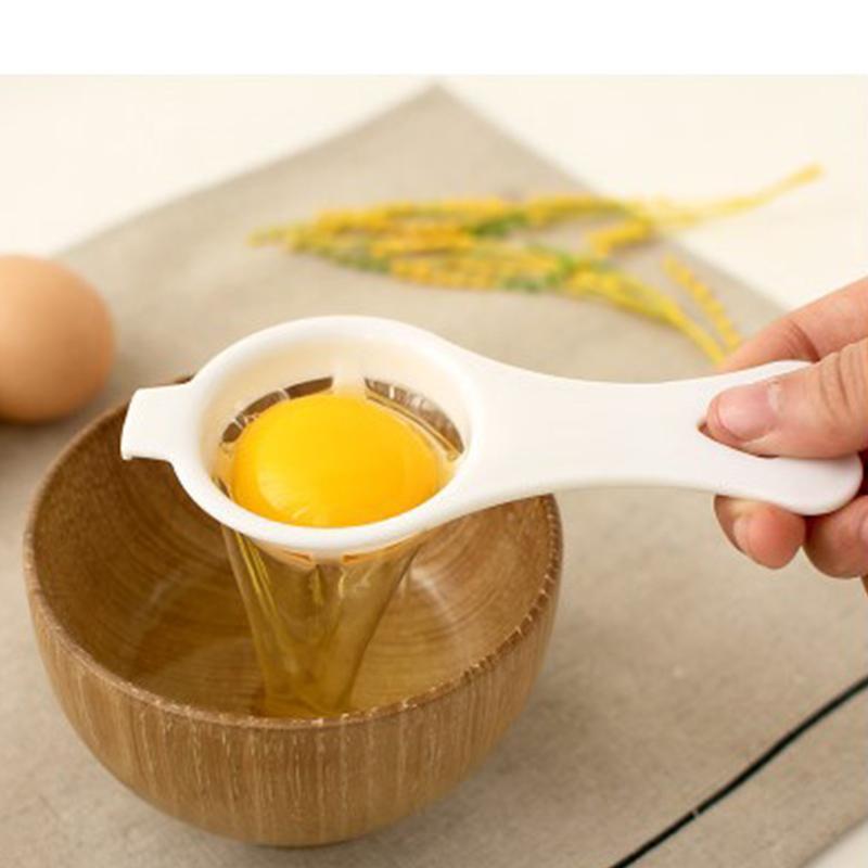 Экологичный сепаратор яичного белка дуршлаг домашний инструмент фильтр для яиц желтковый сепаратор пластиковые гаджеты пшеничная солома ручные аксессуары