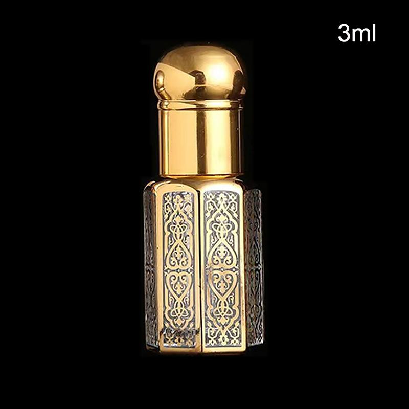 3/6/12 мл эфирное масло роликовый флакон золотая капельница флаконы для духов дорожный многоразовый роликовый стеклянный роскошный пустой контейнер
