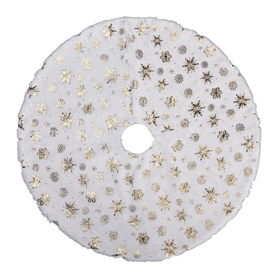 Искусственный мех юбка для рождественской елки Белая пушистая юбка для рождественской елки Толстый мягкий плюшевый коврик для зимних праздников Рождественское украшение для вечеринки