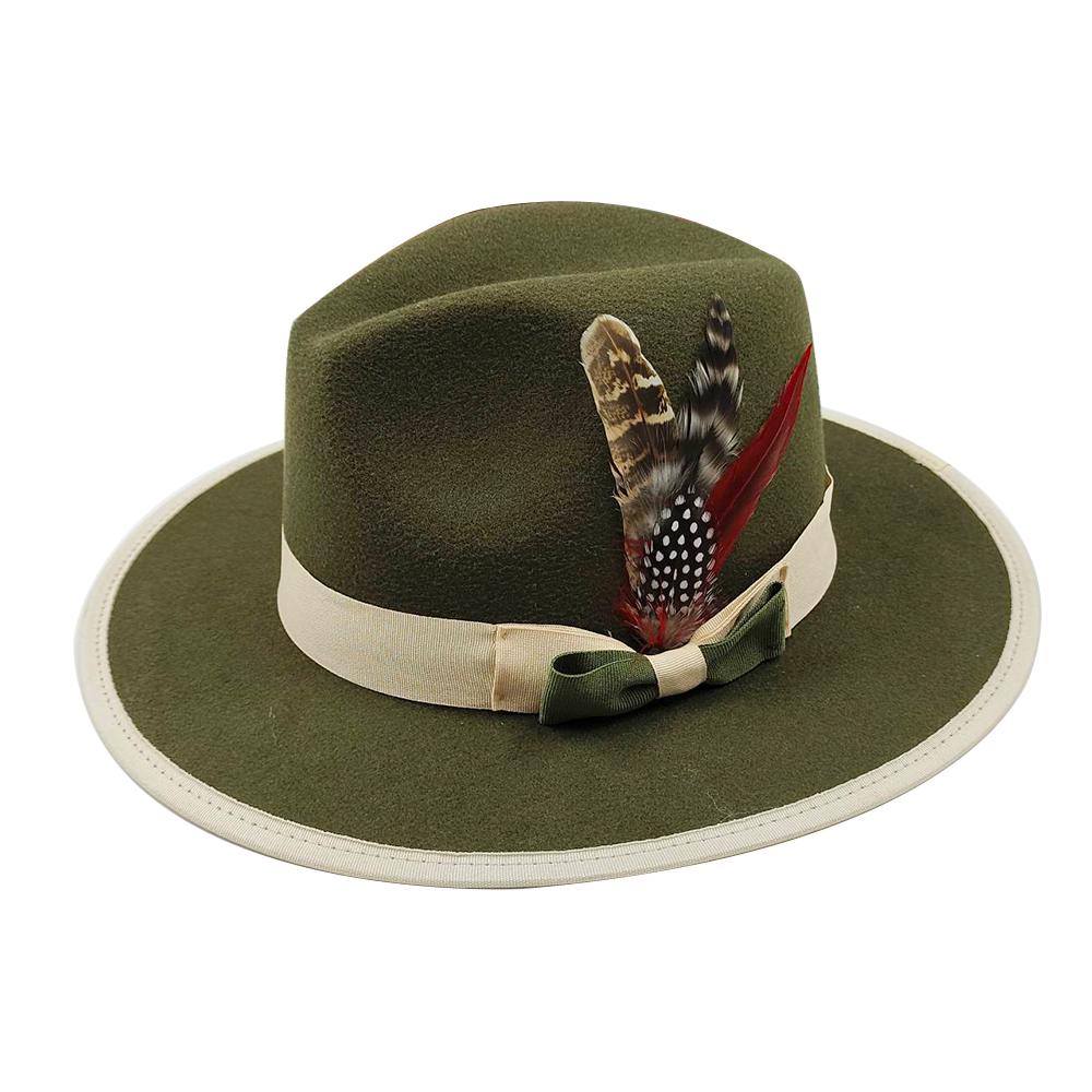 New Fedoras Hats Men'S Vintage Black Felt Wide Brim Jazz Hats Man For Men Women Fedora Gentleman Caps Jackson Hat