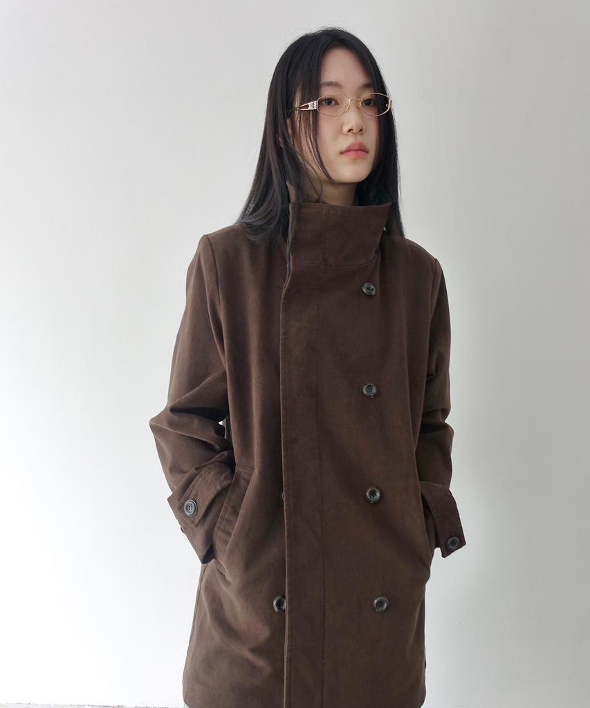 NUAKLE (W) Vincent Double Coat_Brown