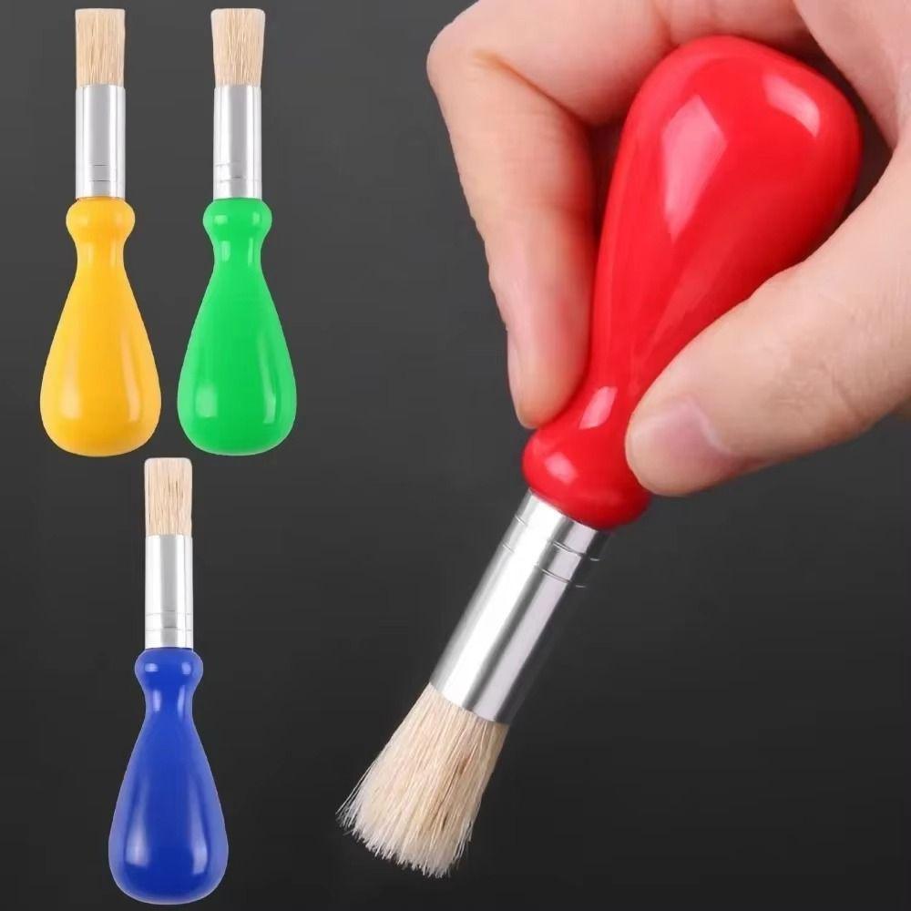 4/6 Pcs Natural Bristle Paint Brush Set Ergonomic Oil Paint Brushes Watercolor Brushes Pros