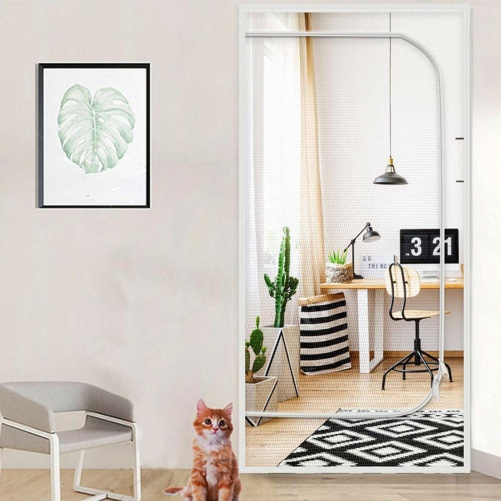 Сетка от комаров, дверные шторы, прочная дверца для питомца, сетчатая дверь, сетка против мух, балконные принадлежности