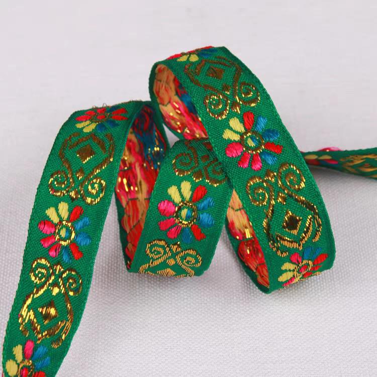 Кружевная лента Xin Yuan 2 см, средний цветок, для DIY этнической одежды и аксессуаров для одежды