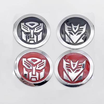 3D металлический хромированный значок Transformers Autobot наклейка на автомобиль 65 мм Deception