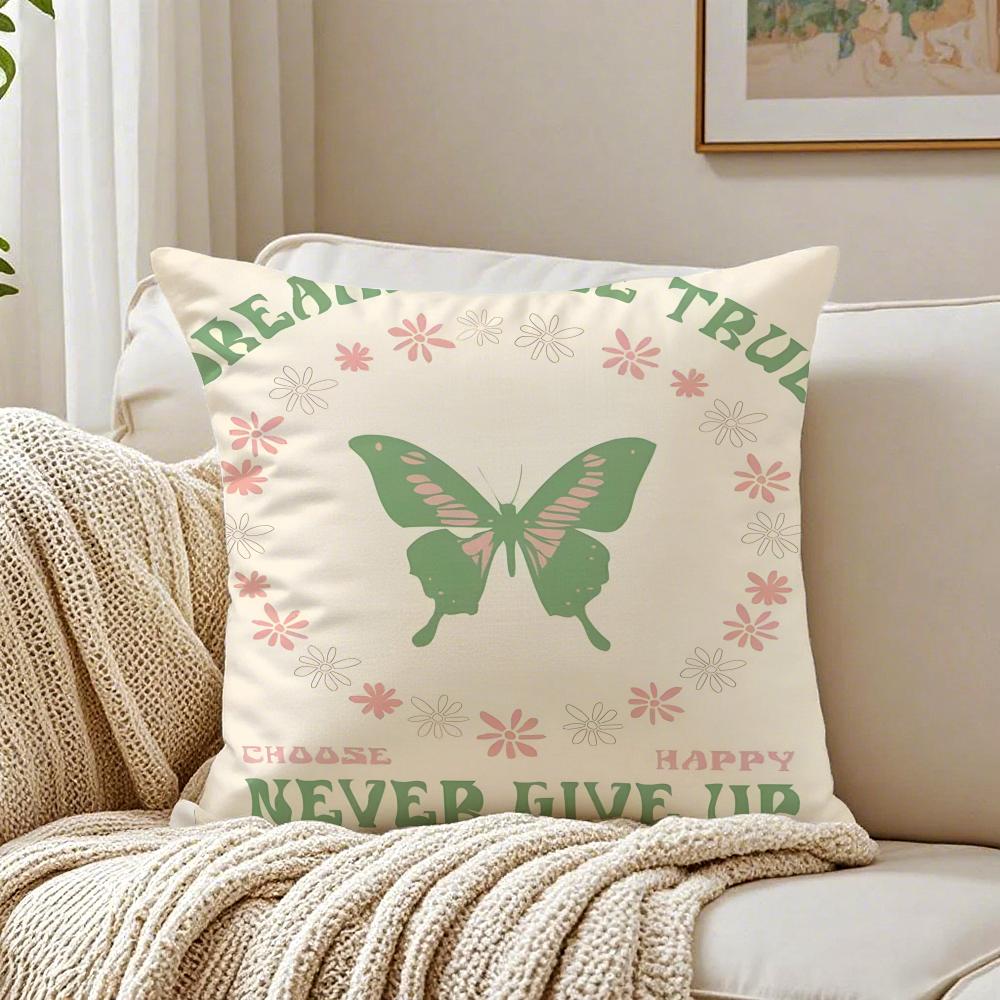 Abstract Cute Minimalist Pattern Print Flower Cushion Cover Pillowcase Antidustmite living Room Sofa Decor Cushion Room