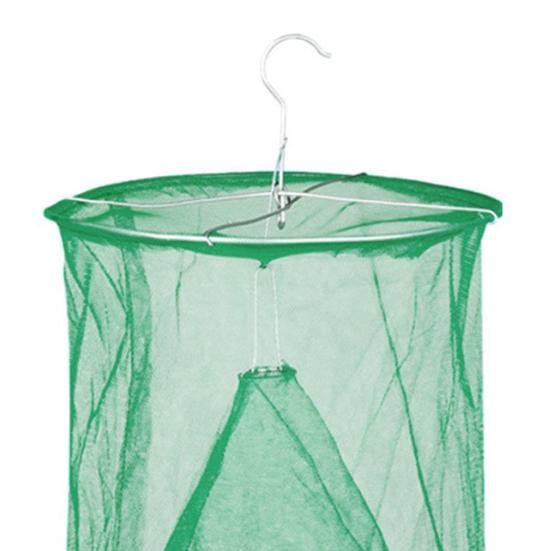 8 шт. Подвесная ловушка для мух для помещений и улицы, сада, фермы, амбара, ранчо, складной мешок для ловли мух, сверхпрочная, погодоустойчивая, многоразовая, контроль мух, зеленая клетка