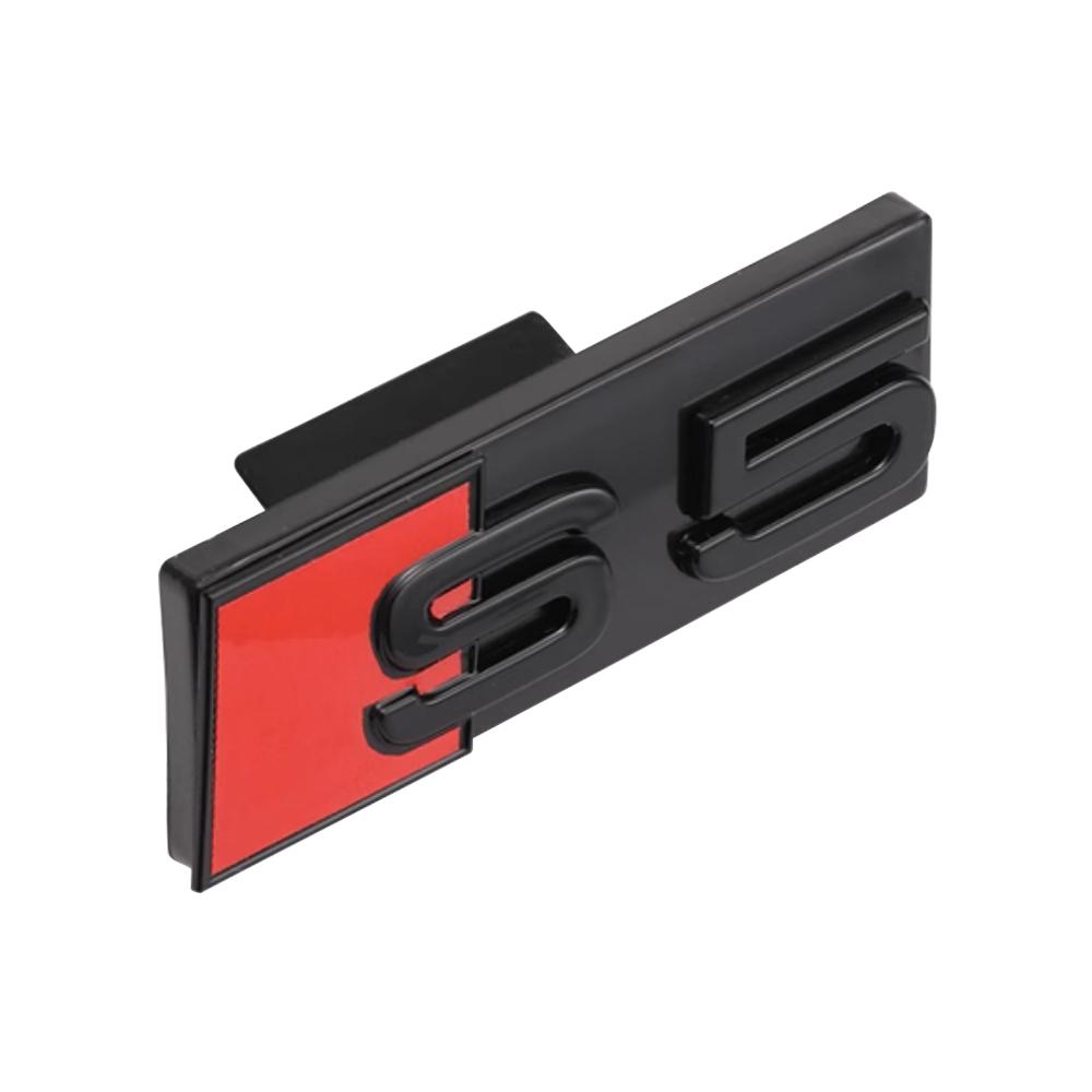 3D ABS Car Front Hood Grille Emblem Sticker Decor For Audi S3 S4 S5 S6 S7 S8 RS3 RS4 RS5 RS6 RS7 RS8 W12 V6 V8 SQ3 SQ5 SQ7 SQ8