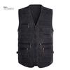 Puntos Men  Multi Pocket Waistcoat Plus Size Outdoor Shooting Fishing Hiking Vest Jacket