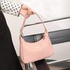Simple and Fashionable Bag Women's New Women's Bag Portable Solid Color Shoulder Bag Underarm Bag