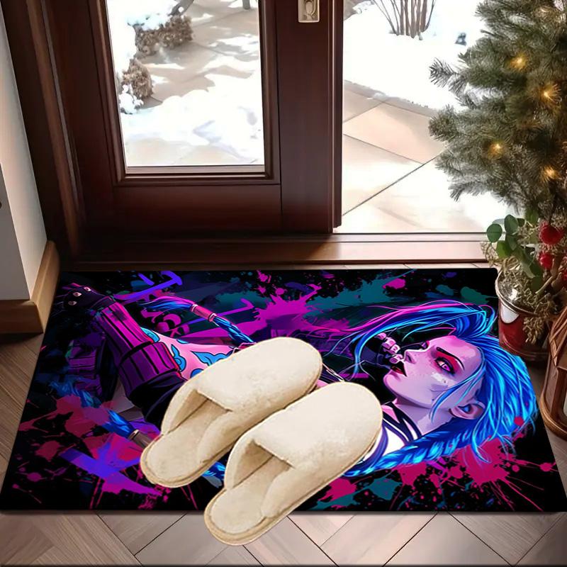 Fantasy Warrior Jing Carpet, Chair Rug,Rug for Office Bedroom living rooms, Doormat decor Fan Gift Christmas Gift