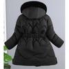 Children's Clothing, Girls' Cotton-padded Clothes, Children's Winter Jackets, Big Children's Thick Hooded Mid-length Warm Cotton-padded Clothes
