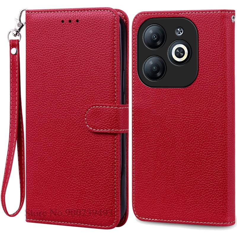 Для Infinix Smart 8 / Smart 8 Pro Чехол-кошелек кожаный флип-чехол для Infinix Smart 8 Чехол 8 Plus X6525 X6525D X6525B Чехол для телефона