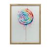 Rainbow Lollipop Rainbow Lollipop, 50X70 Cm, Light Oak Wooden Frame, Matte Paper 230 Gsm
