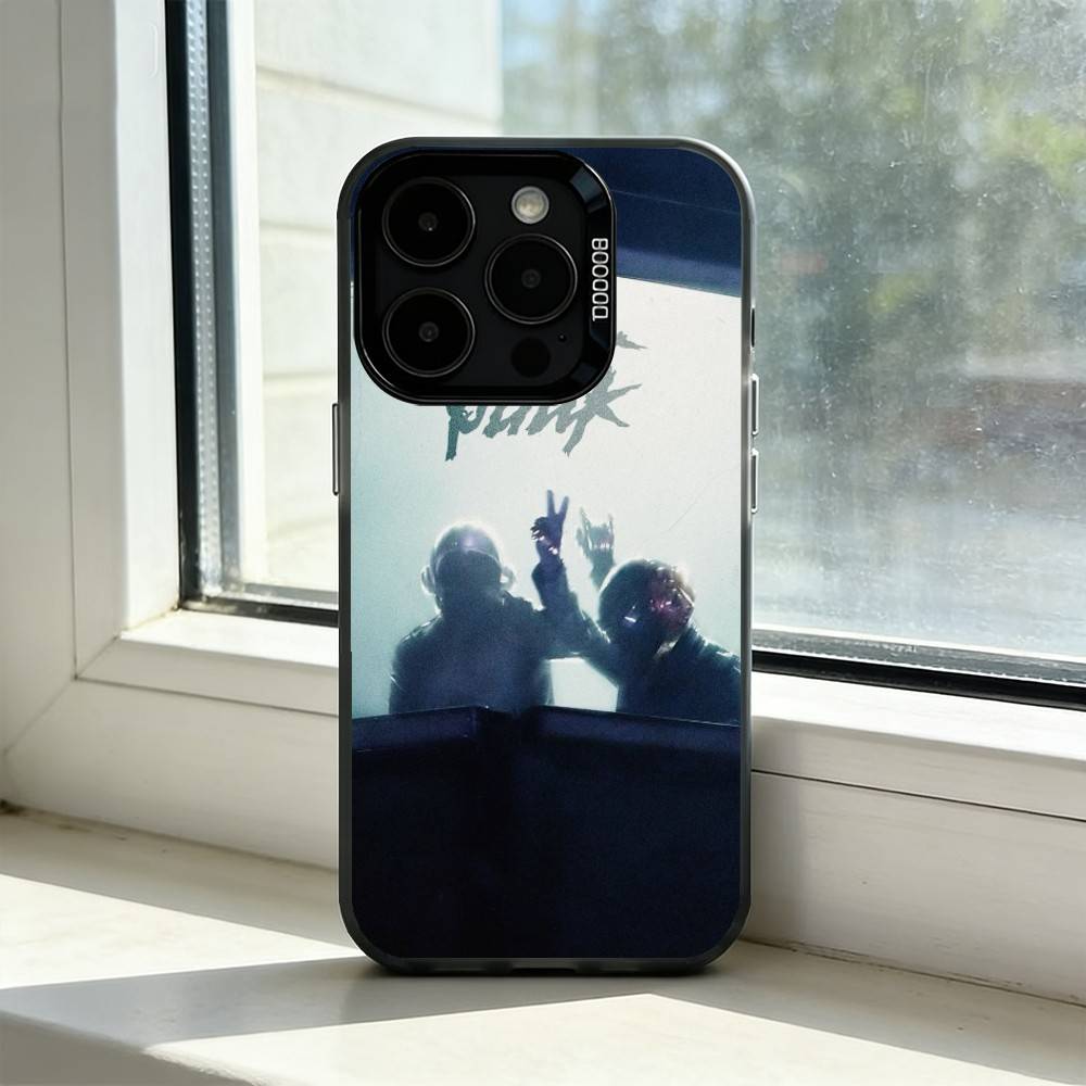 Электронный чехол для телефона Daft Punk для iPhone 17,16,15,14,13,12,11 Plus,Pro Max,XS,Красочный Серебряный чехол для телефона Funda Cover