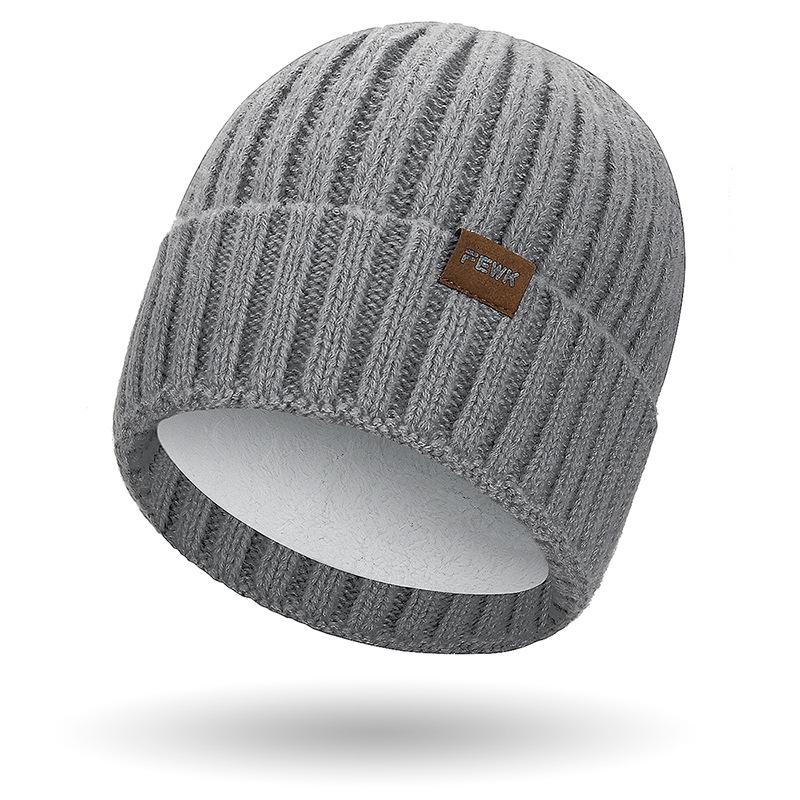 FEWK Зимний очень длинный шарф и шапка - Унисекс Флисовая подкладка Защита от холода Теплая вязка