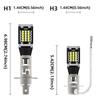 2PCS Car Fog Light 9-24V H1 LED Fog Running Light Bulb H3 LED Super Bright LED Auto Lamp Amber White No Adapter Required DRL