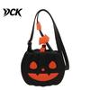 Сумка для Хэллоуина «Сладкоежка или Кошелек» Милая Сумка-Кроссбоди Тыква, Ведро для Конфет для Детей на Хэллоуин Легкий Кошелек с Регулируемым Ремешком для Женщин Водонепроницаемый