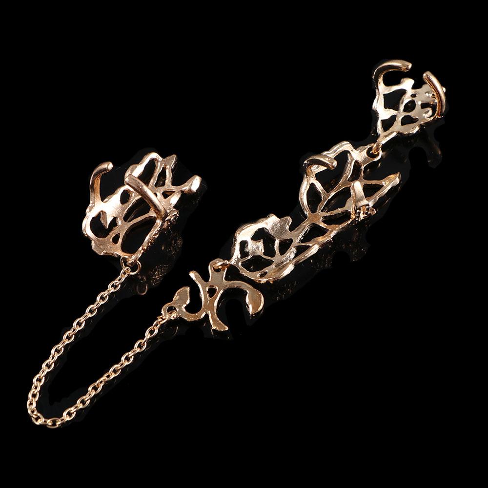 Jewelry Punk Rock Double Full Finger Knuckle Ring Gothic