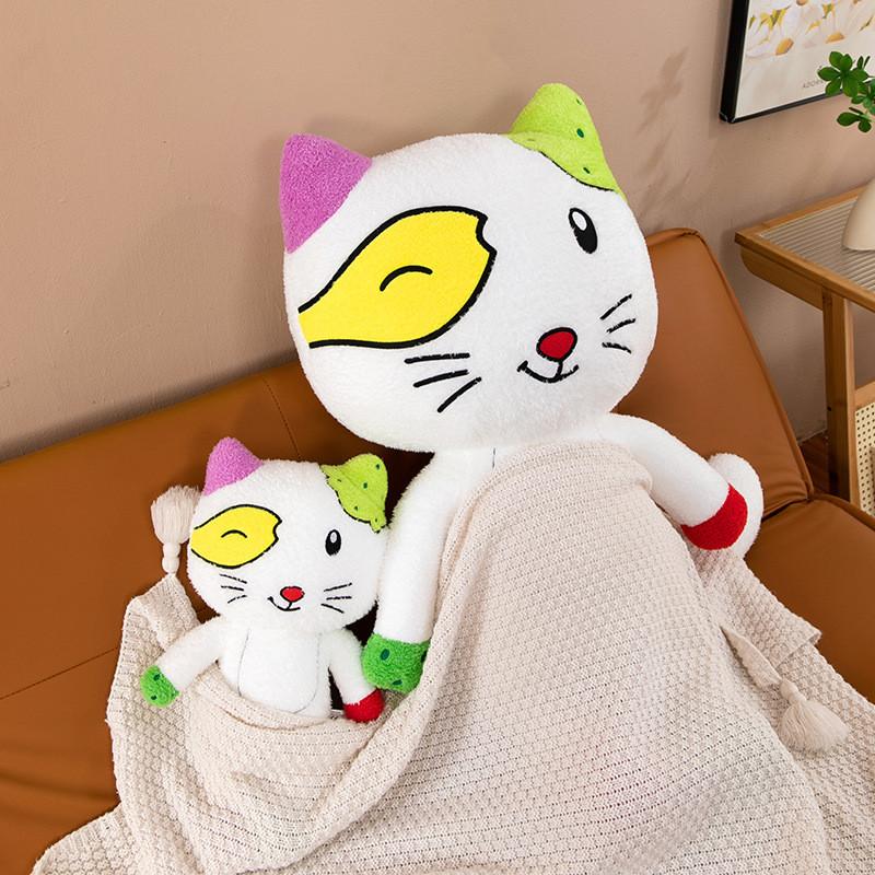 Плюшевая игрушка-кукла Кот с большими ушами и юбочкой-пачкой, набитая полипропиленовым хлопком, для подарка и коллекции