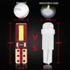 10 шт. T5 2SMD светодиодная лампа W3W W1.2W Led Canbus для кондиционера кнопка подсветка приборная панель светодиодный предупреждающий индикатор
