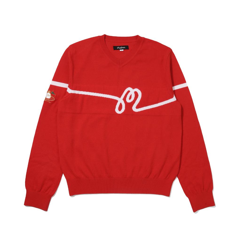 Malbon Golf M Script Sweater Red (Woman)