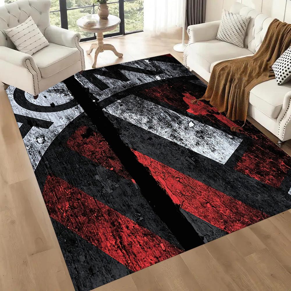 Ac Milan Area Rug Design For Decorate Room Game Room Kitchen Entryway Antislip Rug Anime Office Decor Perfect Gift For Womenmen