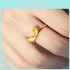 Stylish Style Ethnic Rabbit Ear Ring Premium Brass Gold Plated Fashion Accessory