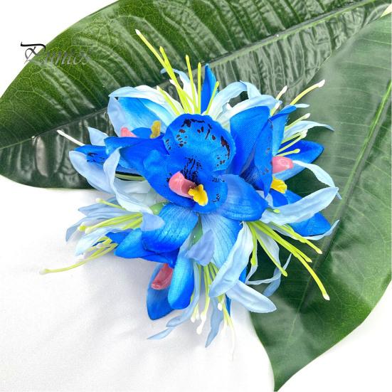 Заколка для волос в форме цветка женская летняя заколка для волос сбоку 3D-заколка для волос в форме цветка для повседневной носки на различные случаи жизни