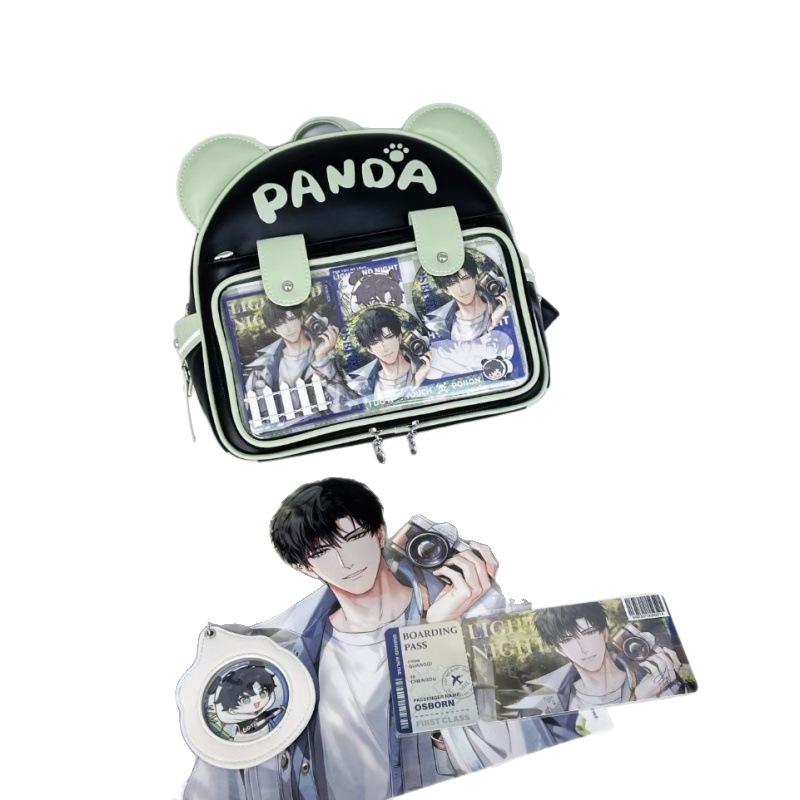 Новый оригинальный студенческий рюкзак Ита большой вместимости с милым аниме-значком панды