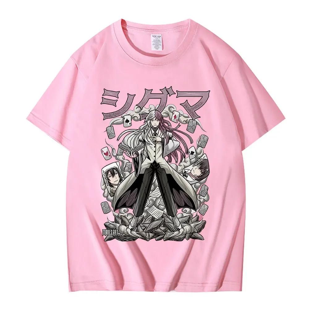 Anime Bungou Stray Dogs T Shirt Sigma Manga Graphic T-shirt Men Women Harajuku Casual Polyester Oversized Short Sleeve T Shirts