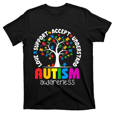 Футболка с надписью «Autism» Love Accept Support Футболка с надписью «Autism» Винтажный подарок для осведомленности Ropa Mujer Эстетическая тонкая футболка Футболки с рисунком в стиле аниме