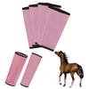 4 Pcs Horse Fly Boots Breathable Mesh Horse Leggings Equine Supplies for Reducing Stomping Hoof Damage Leg Fatigue